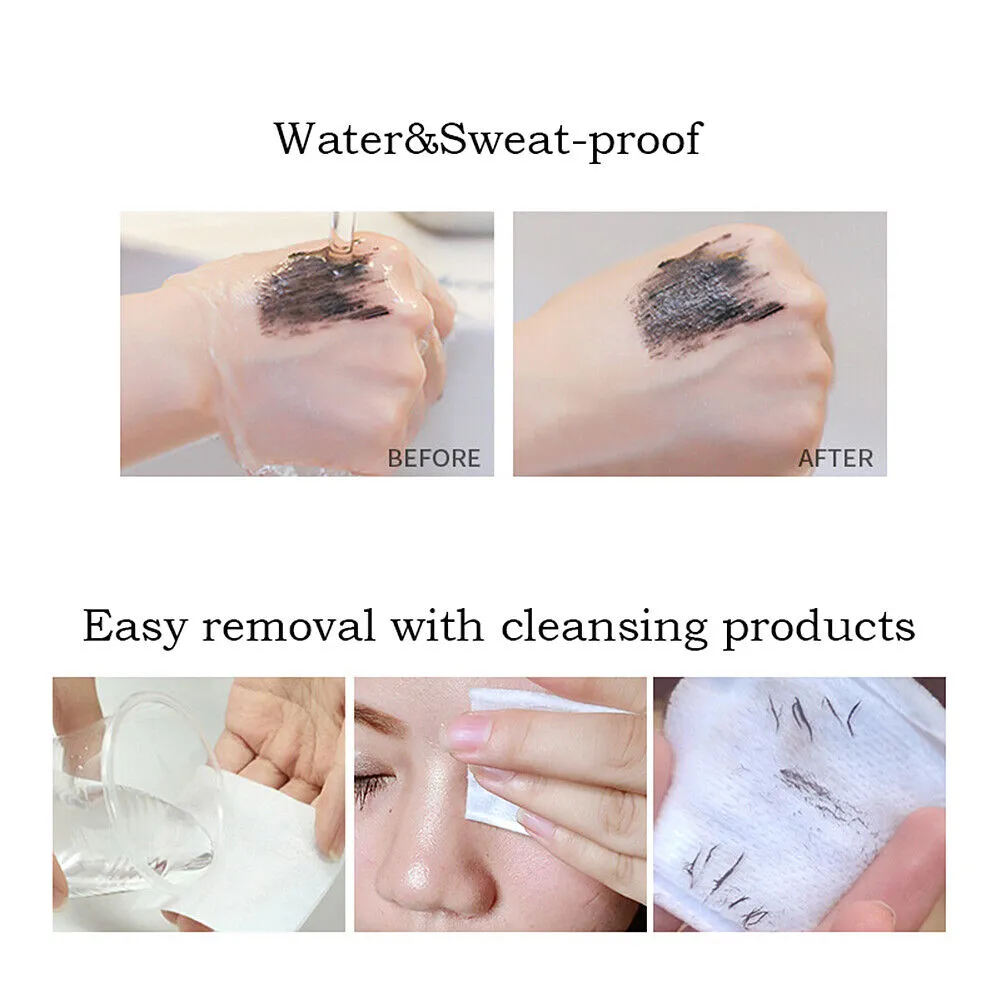 US 1-2Pcs Dual Head 4D Silk Fiber Eyelash Extension Colorful Waterproof Mascara