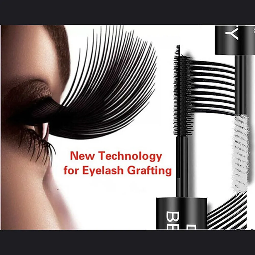 US 1-2Pcs Dual Head 4D Silk Fiber Eyelash Extension Colorful Waterproof Mascara
