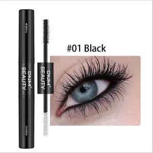 US 1-2Pcs Dual Head 4D Silk Fiber Eyelash Extension Colorful Waterproof Mascara