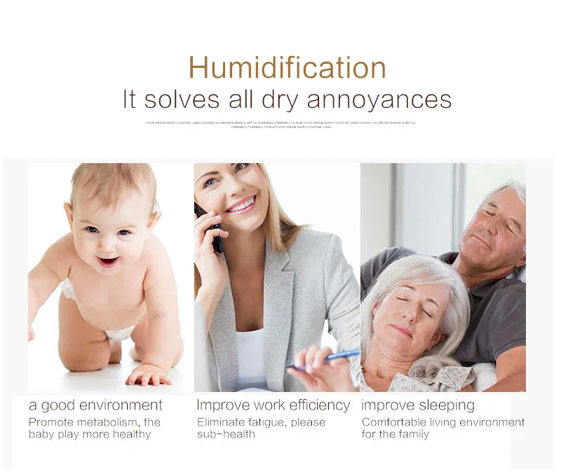 USB Humidifier & Aroma Essential Oil Diffuser & 7 LED Night light options