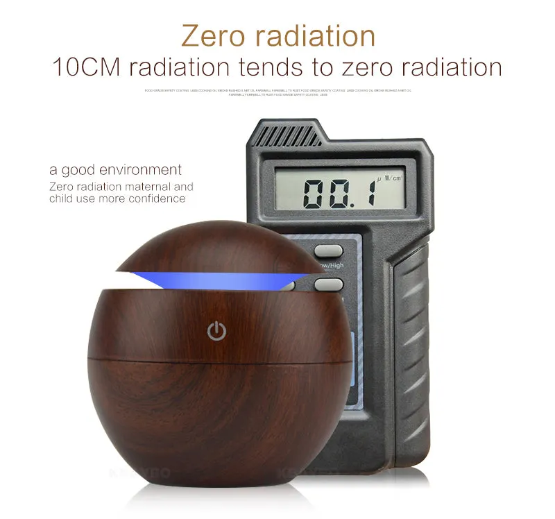 USB Humidifier & Aroma Essential Oil Diffuser & 7 LED Night light options