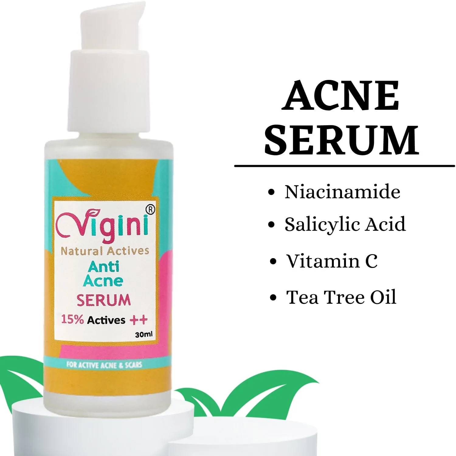 Vigini 15% Actives Anti Acne Face Serum 30 ml
