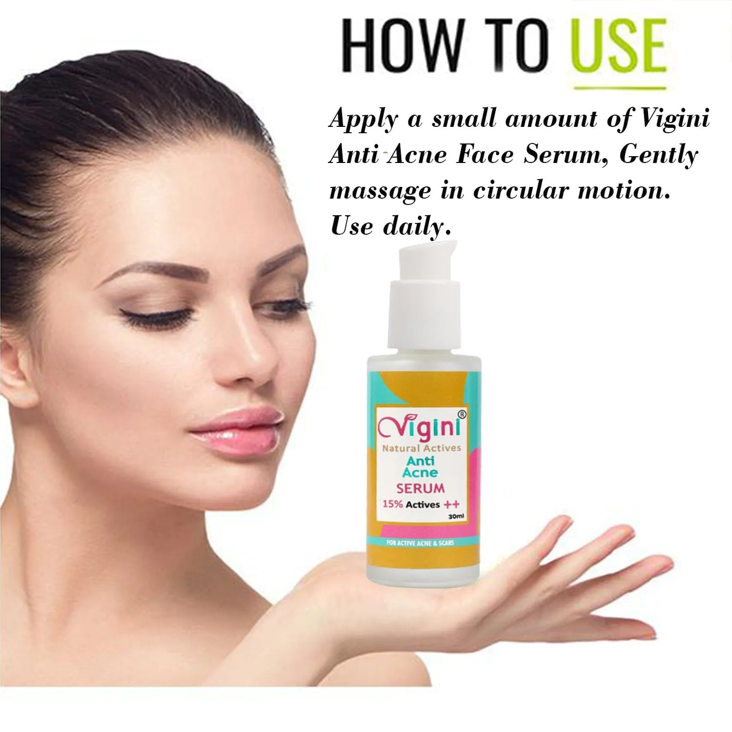 Vigini 15% Actives Anti Acne Face Serum 30 ml