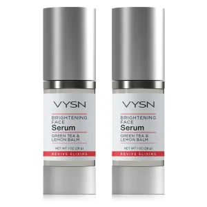 VYSN Brightening Face Serum - Green Tea & Lemon Balm - 2-Pack